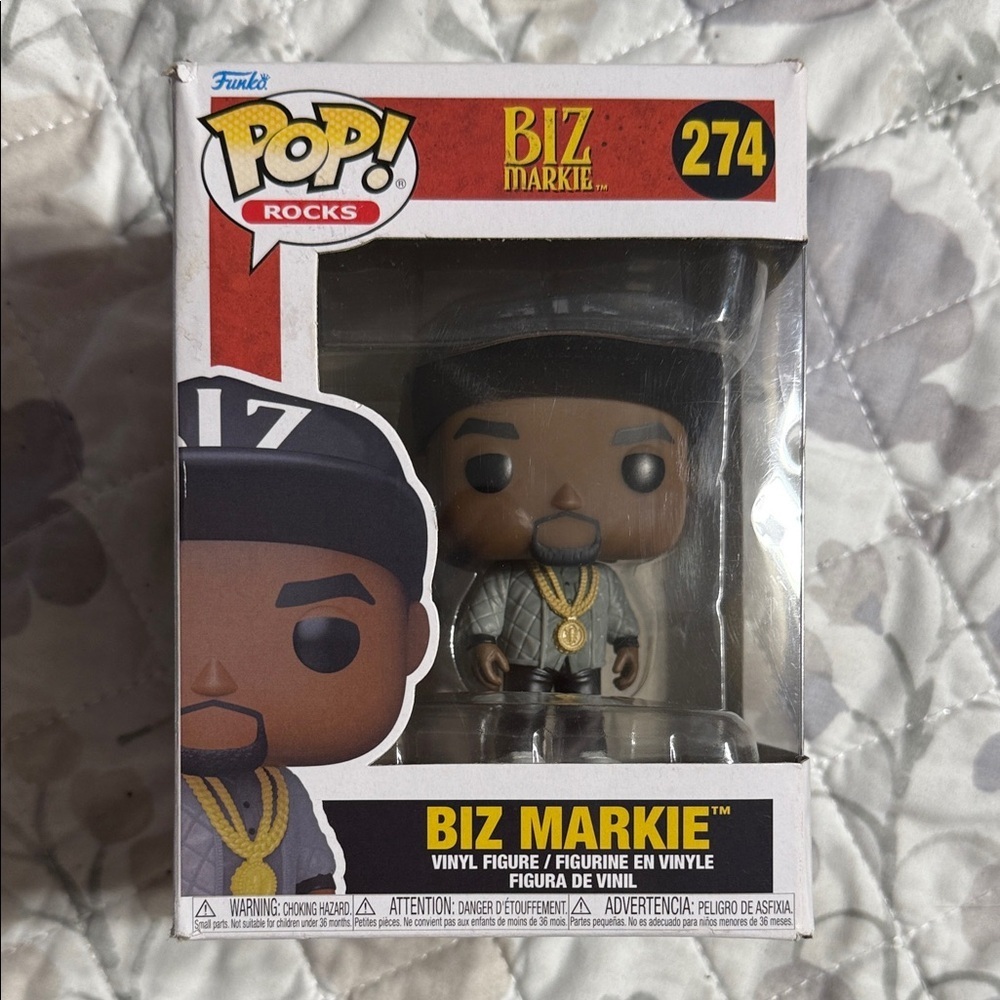 Funko Pop! Rocks Biz Markie Vinyl Figure - Black and Gray